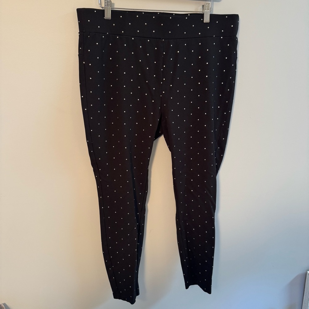 PHILOSOPHY REPUBLIC Women's Leggings Pants Black Size 1X